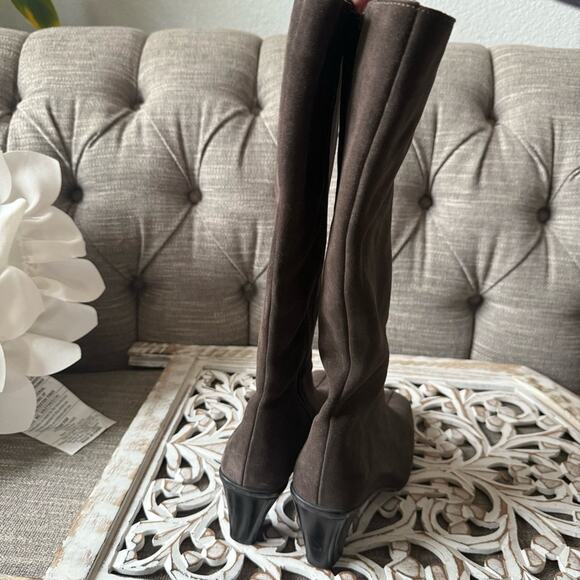 La Canadienne Fleece Lined Zip Up Heels Boots Women’s 8.5 - Picture 10 of 11